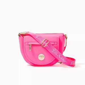 Lilly Pulitzer Giavanna Neoprenr Crossbody Bag AURA PINK NWT